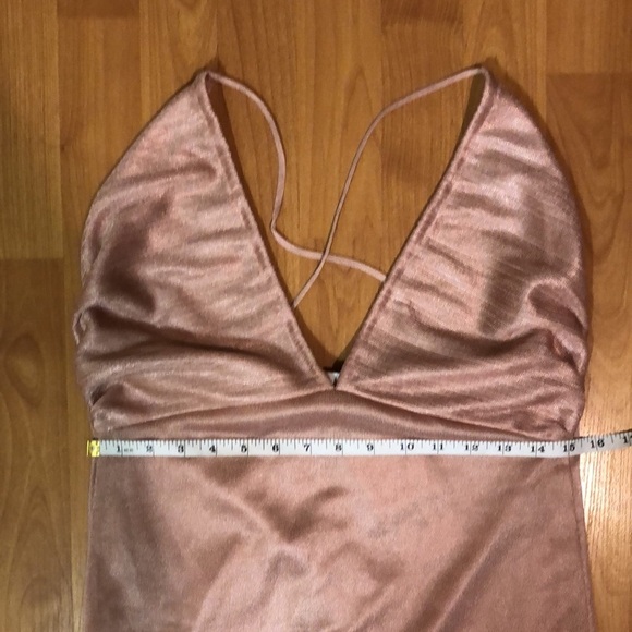 Zara viral pastel powder pink metallic knit midi dress - Large (L) - Picture 8 of 12